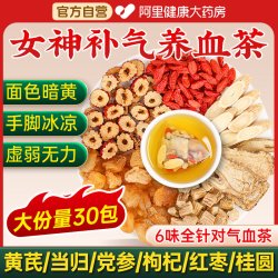 佰草令 黄芪当归党参红枣枸杞桂圆茶 150g 1盒30包