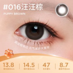 moody 硅水凝胶美瞳月抛冷泡乌龙茶高透氧彩色隐形眼镜