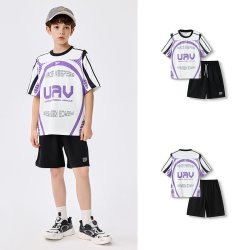 巴拉巴拉 儿童短袖套装2026休闲童装夏季男童t恤裤子两件套轻薄潮