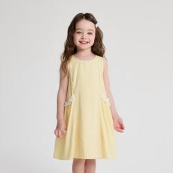 笛莎 婴幼女童26夏季儿童立体花朵装饰无袖裙