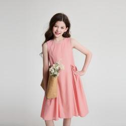 笛莎 女童26夏装中大童舒适清爽棉布裙