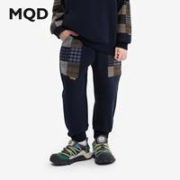 马骑顿 MQD 男童运动裤 宽松拼接长裤