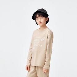 亚瑟士 童装春季索罗娜高弹柔软男女儿童针织长袖T恤