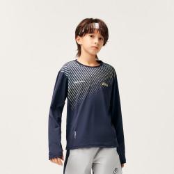 亚瑟士 童装舒适春季男女童休闲长袖针织T