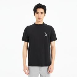 利郎 LESS IS MORE T恤男纯棉LOGO印花亲肤针织短袖