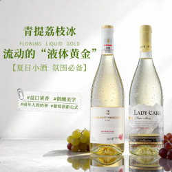 玛佐 法国进口葡萄酒 青提荔枝+葡萄凤梨清甜双支750ml 组合装