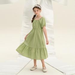 笛莎 女童25中大童夏装儿童裙子