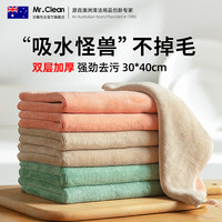 MR CLEAN 双层加厚家务抹布 30*40cm 3条 超厚超细纤维