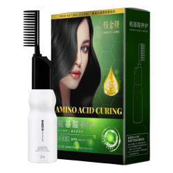 韩金靓 健康植物遮白发 染发剂  自然黑 180ml  任/选