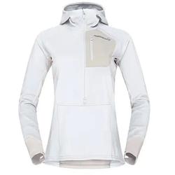 Norrona Senja Warm1 Hoodie - Women's , Color: Snow White, Arednalin, Snow White/Trooper'