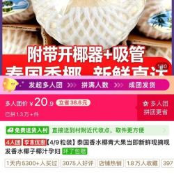 蒂莱纳果园 泰国香水椰青大果当即新鲜现摘现发香水椰子椰汁孕妇