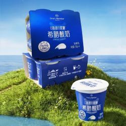 1号会员店 0脂肪希腊酸奶 100g*8杯 0蔗糖10g蛋白/100g 脱脂酸奶