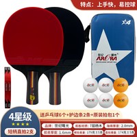 移动端：世纪曙光 套装小拼乓专业比赛乒乓拍长柄中考乒乓球拍