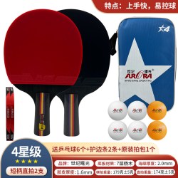 世纪曙光 套装小拼乓专业比赛乒乓拍长柄中考乒乓球拍