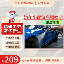 京东养车 高端喷漆 单侧后视镜/A/C柱/裙边/尾翼 喷漆补漆 离店喷