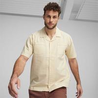PUMA MMQ黑标系列 男女同款短袖衬衫