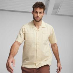 PUMA MMQ黑标系列 男女同款短袖衬衫