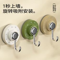 鲸意 强力真空吸盘旋转挂钩 2个