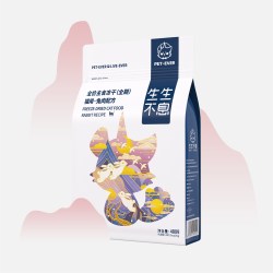 生生不息 冻干主食猫粮 成猫生骨肉兔肉配方幼猫发腮增肥零食400g