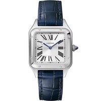 Cartier SANTOS系列 中性手表 WSSA0023 银盘蓝带石英机芯