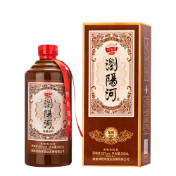 瀏陽河 浏阳河 龙藏A80 浓香型白酒 52度 500ml 1盒装(买2赠手提袋)