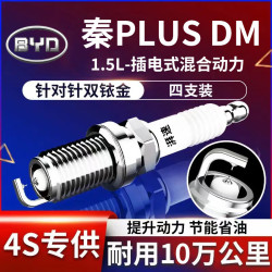 湃速 20-26款比亚迪秦PLUSDM双铱金火花塞原厂原装汽车专用火嘴4支9952
