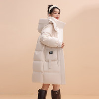 雪中飞 7185 加厚保暖 燕麦色 S/155/80A 女士羽绒服