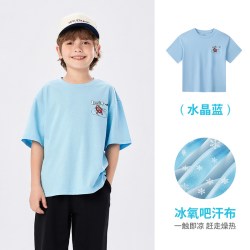 Levi's 凉感T丨李维斯儿童T恤男童短袖透气2026夏装新款运动青少年男孩女