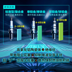 NGK 火花塞铱铂金ILKR8R8四支装长安CS35CS55CS75CS85