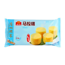 广州酒家 广式早餐 包子饺子汤圆 面点心生鲜半成品方便速食 马拉糕360g（8个装）