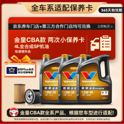 胜牌 金皇CBA 全合成机油小保养两次卡 4L机油 机滤 工时 12个月有效期