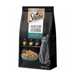希宝 三拼猫粮 添加冻干生骨肉 成猫三拼冻干无谷猫粮1.5kg