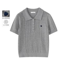 茵曼 女士POLO领针织衫 2026