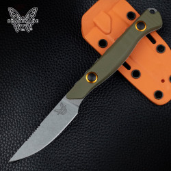 BENCHMADE 蝴蝶户外高硬度粉末钢野营防卫轻量小直刀 15700-01