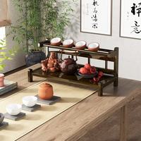 蜗家 TXZMZWJ-2C-40-HTS 茶具置物架 40CM 胡桃色