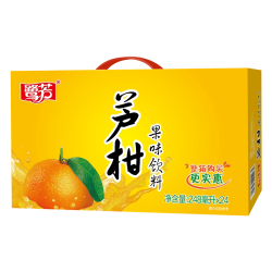 惠尔康 果汁饮料 248ml*24盒 芦柑
