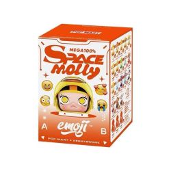 泡泡玛特 MEGA SPACE MOLLY emoji™ 盲盒礼物 单只