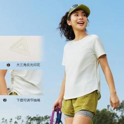 匹克 圆领短袖T恤针织户外运动T恤上衣女