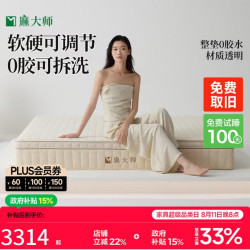 麻大师 豆芽4.0床垫0胶水全拆独立弹簧记忆棉席梦思家用 1.8*2米软硬适中