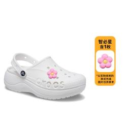 crocs 女士贝雅云彩洞洞鞋 沙滩鞋 户外厚底包头拖鞋