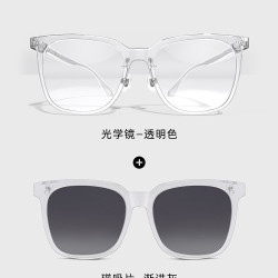 LOHO 1.60防蓝光镜片超轻TR90全框套镜透明色
