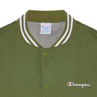 Champion 刺绣草写LOGO 条纹领口 男士夹克