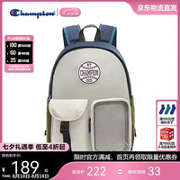 Champion 美国冠军双肩包男女 休闲百搭双子星背包25SSG05 深蓝