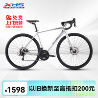 喜德盛 公路自行车RT180  440mm 14速 （京仓发货） 幻彩银/灰