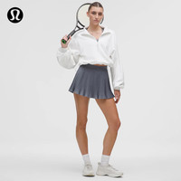 lululemon RePleat女士风琴褶高腰网球裙 LW8AQ9S 太阳灰 XL/12