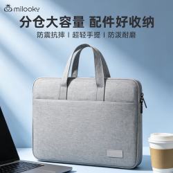Milooky 笔记本手提电脑包15-16英寸大容量女士出差商务旅游男士公文包