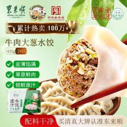 东来顺 牛肉大葱 浓汁水饺 24只 435g