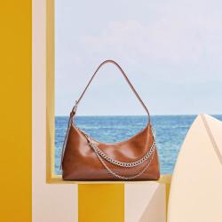 CHARLES & KEITH CK2-40782472 褶皱拉链单肩包