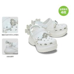 crocs 复古小鲸鱼炫魅厚底洞洞鞋