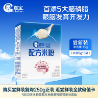 嘉宝 专业版多种磷脂DHA配方米粉尝新装15g